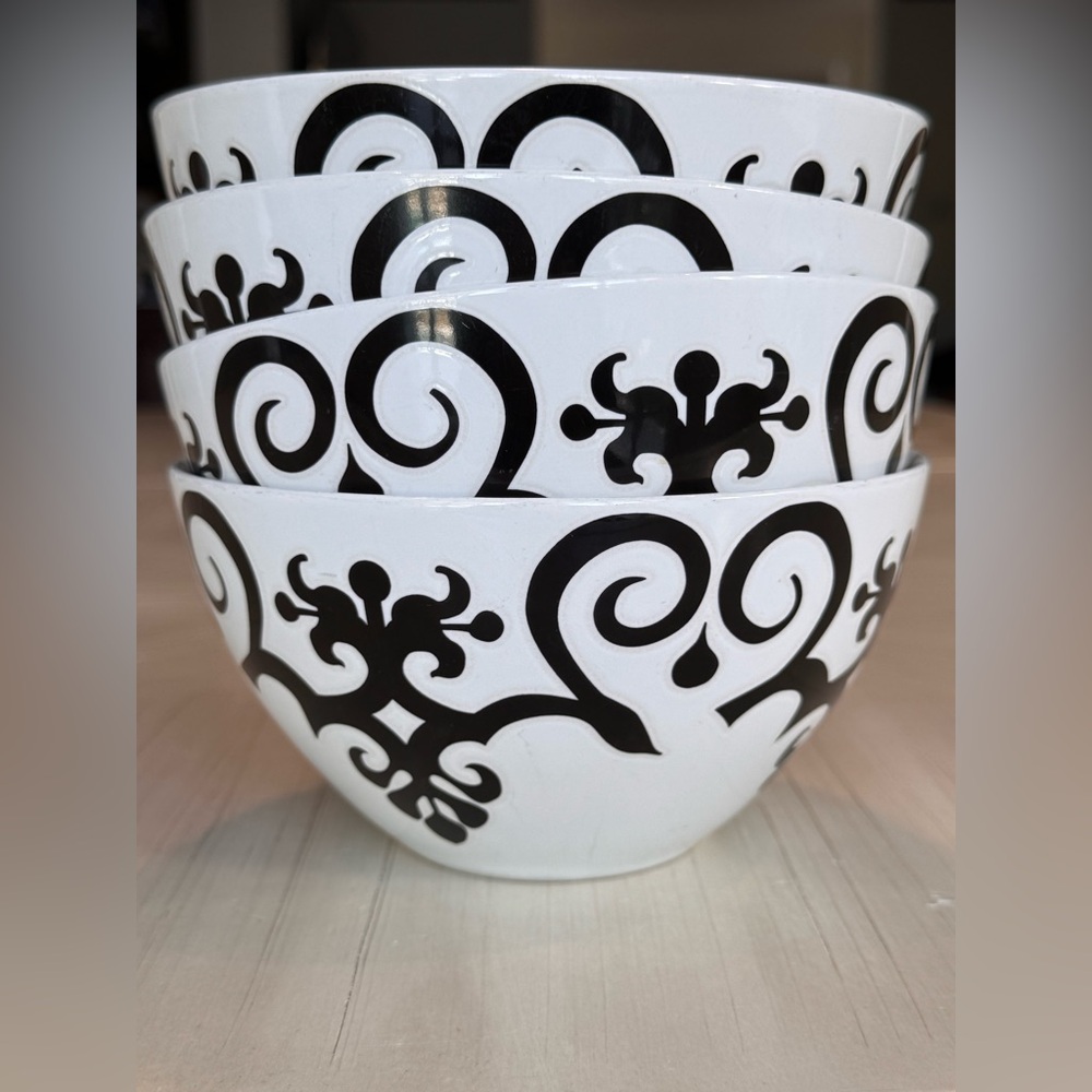 🏡Host Pick🏡 ROSCHER & CO - Tuzani Collection by – Set of 4 Soup Bowls